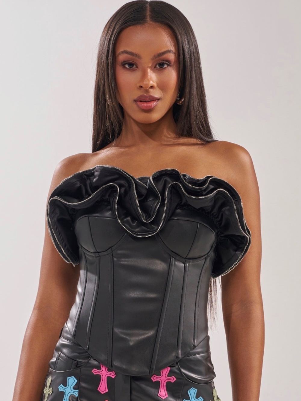 AKIRA RUFFLE CORSET Size L